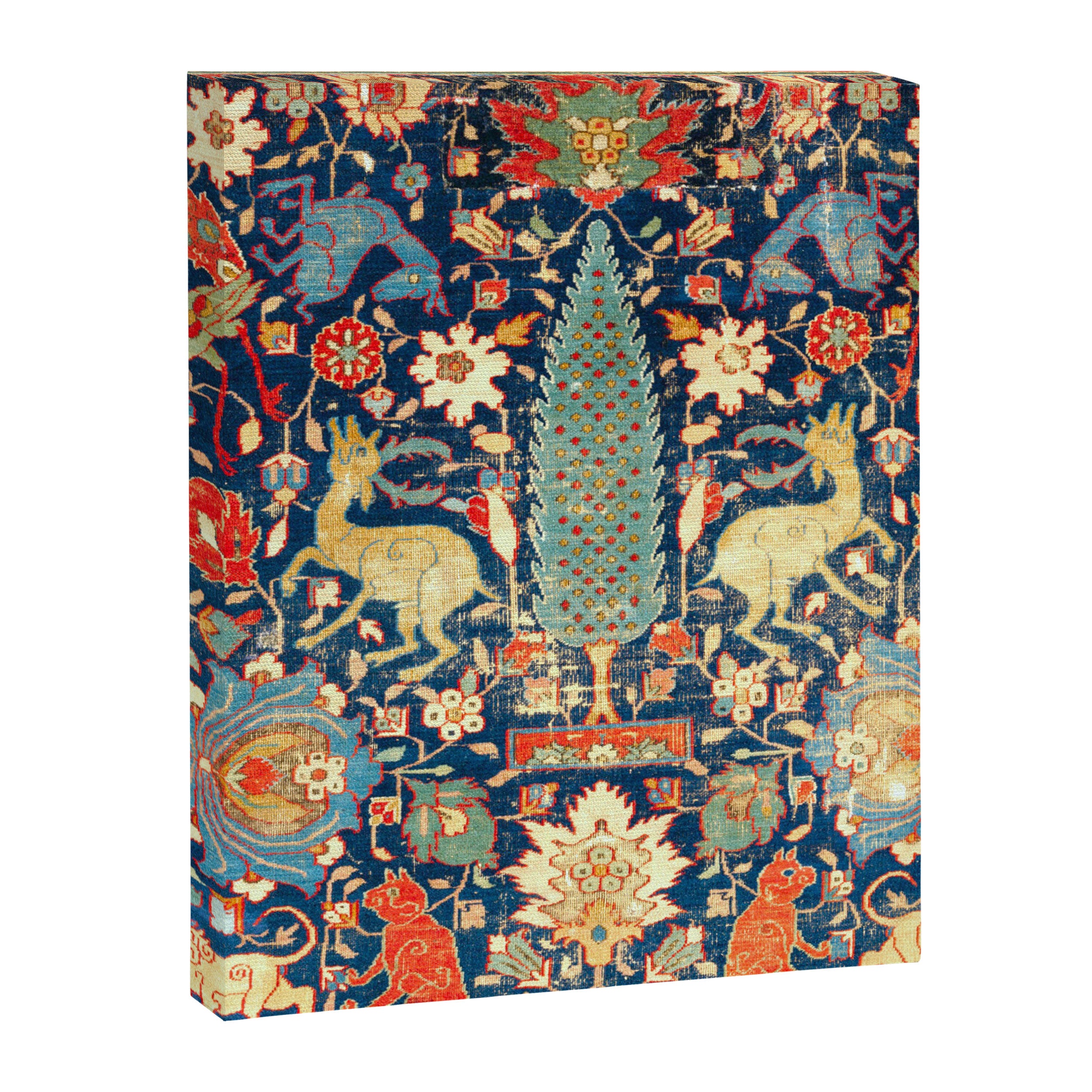 Enchanted Mythical Beasts 17th Century Persian Rug Print Canvas Print Gallery Image 6