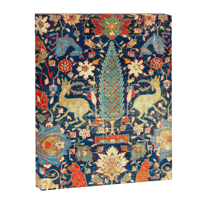 Enchanted Mythical Beasts 17th Century Persian Rug Print Canvas Print Gallery Image 1