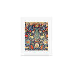 Enchanted Mythical Beasts 17th Century Persian Rug Print Art Print Gallery Image 1