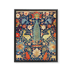 Enchanted Mythical Beasts 17th Century Persian Rug Print Framed Canvas Print Gallery Image 6