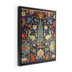 Enchanted Mythical Beasts 17th Century Persian Rug Print Framed Canvas Print Gallery Image 2
