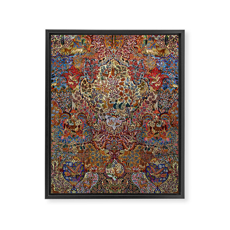 Enchanting Antique Nature Kashmar  Framed Canvas Print Gallery Image 6