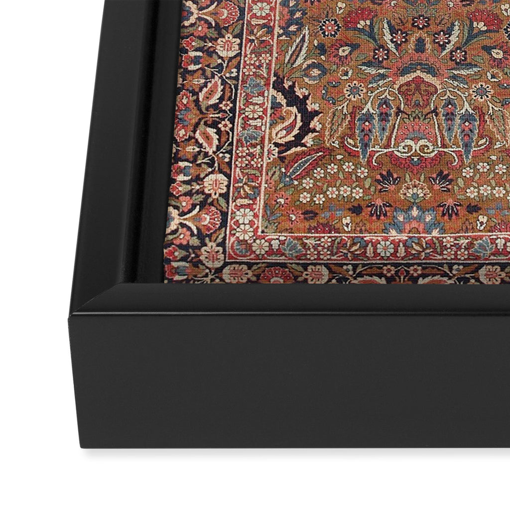 Enchanting Antique Persian Dusky Rose Framed Canvas Print Gallery Image 3