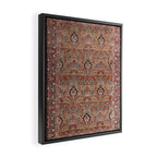 Enchanting Antique Persian Dusky Rose Framed Canvas Print Gallery Image 2