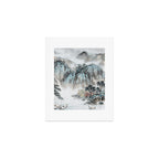 Enchanting Japanese Watercolor Ink Landscape Painting Art Print Gallery Image 1