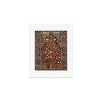 Exquisite Antique Persian Kashan  Art Print Gallery Image 1