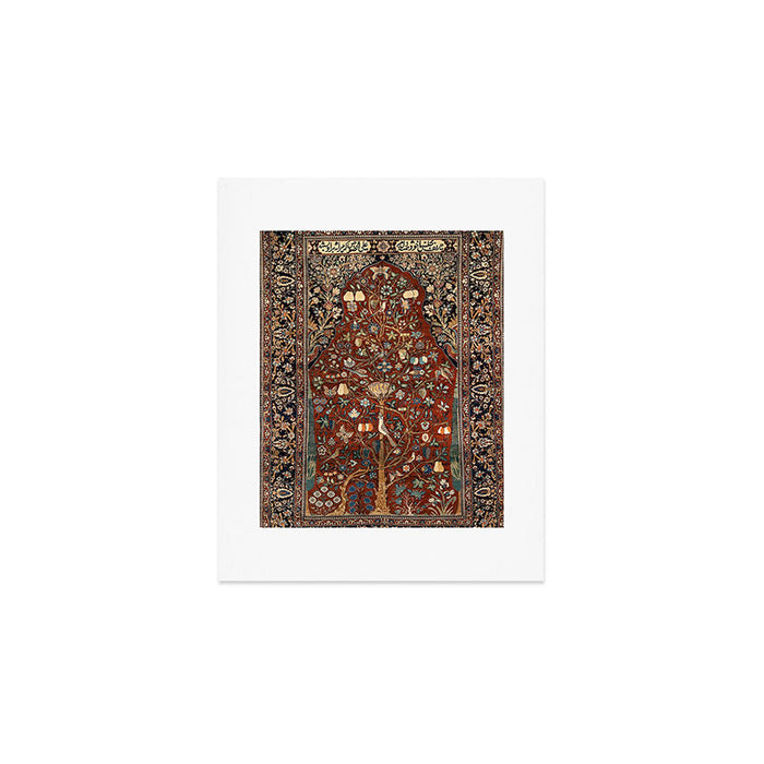 Exquisite Antique Persian Kashan  Art Print Gallery Image 1