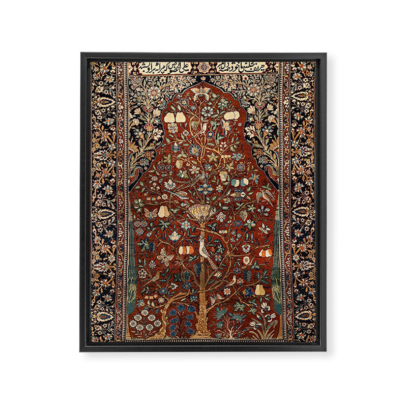Exquisite Antique Persian Kashan  Framed Canvas Print Gallery Image 6