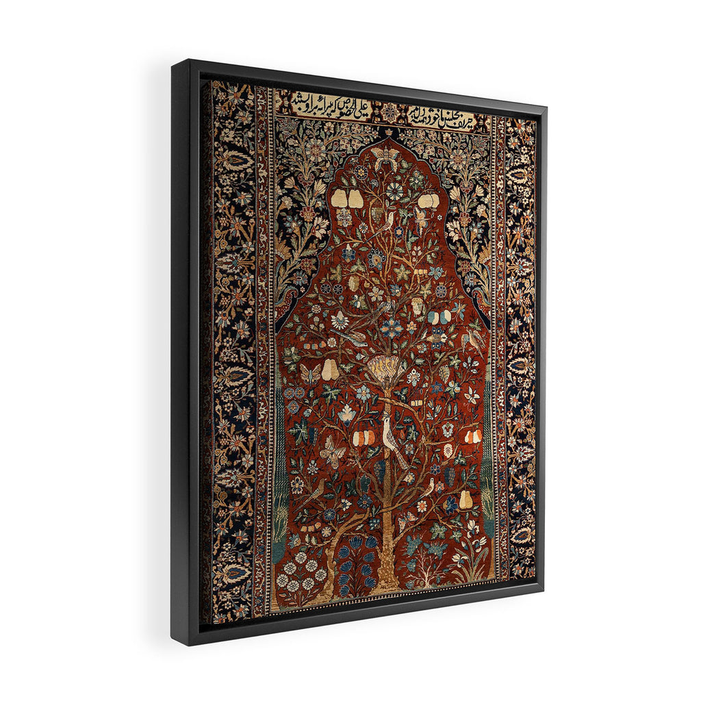 Exquisite Antique Persian Kashan  Framed Canvas Print Gallery Image 2
