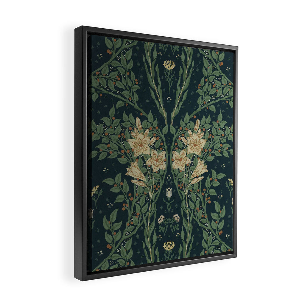 Francesca Floral by Walter Crane Framed Canvas Print Gallery Image 2