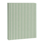 French Green Ticker Stripe Canvas Print Gallery Image 8