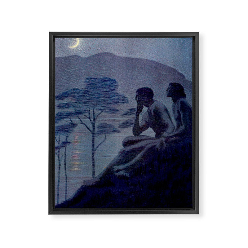"Give me nights perfectly quiet...and I looking up at the stars" Leaves of Grass by Margaret Cook Framed Canvas Print Gallery Image 6