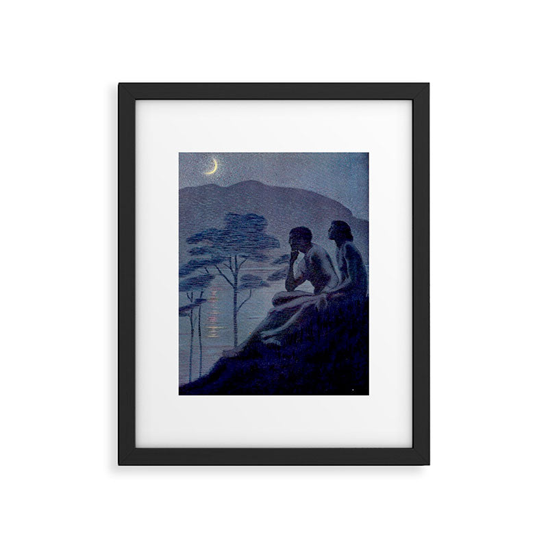 "Give me nights perfectly quiet...and I looking up at the stars" Leaves of Grass by Margaret Cook Framed Art Print Gallery Image 5