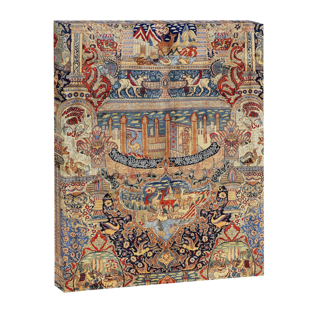 Golden City Antique Persian Kashmar Canvas Print Gallery Image 8
