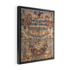 Golden City Antique Persian Kashmar Framed Canvas Print Gallery Image 2