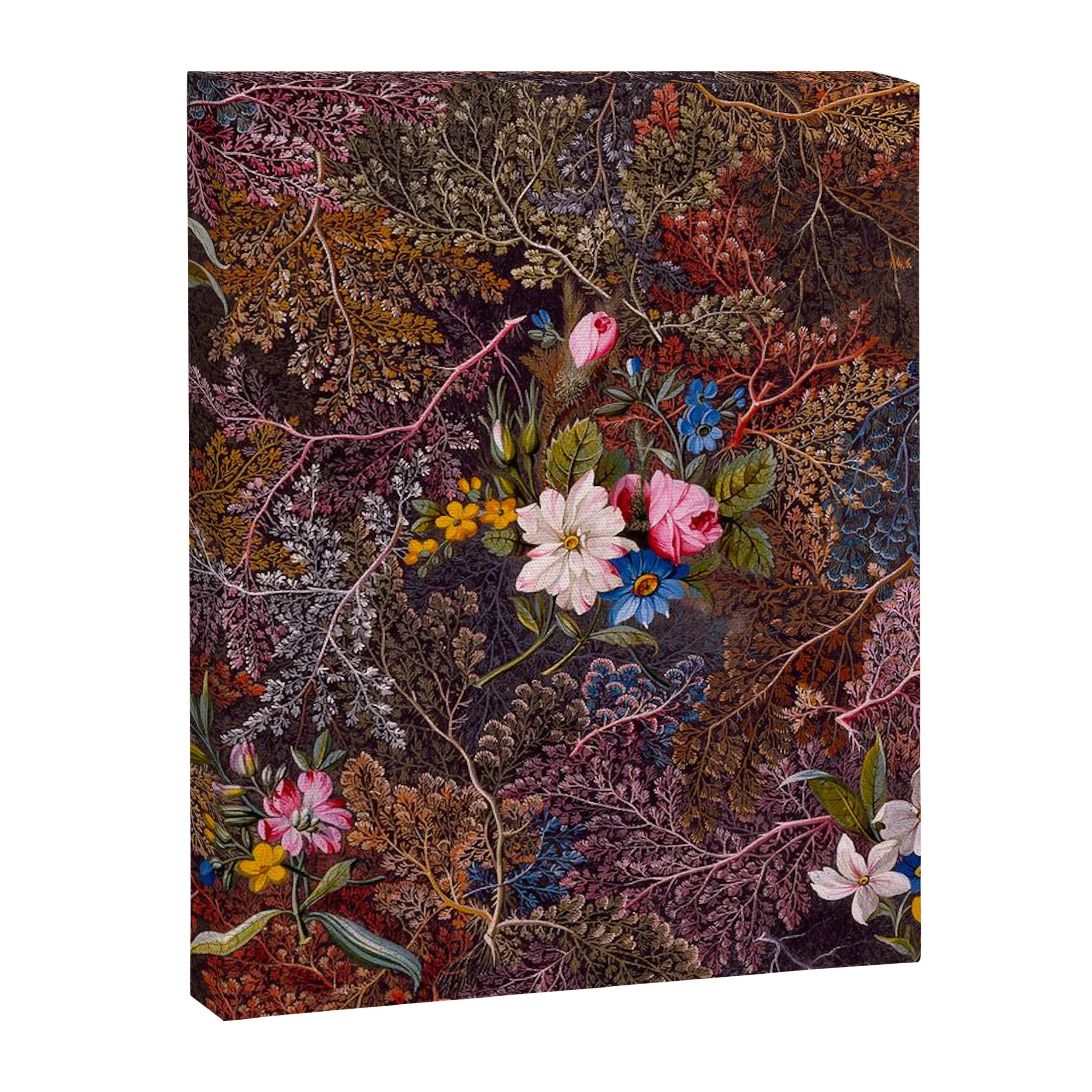 Gothic Floral Antique Textile Design 1788 William Kilburn Canvas Print Gallery Image 6