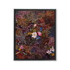 Gothic Floral Antique Textile Design 1788 William Kilburn Framed Canvas Print Gallery Image 6