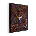 Gothic Floral Antique Textile Design 1788 William Kilburn Framed Canvas Print Gallery Image 2