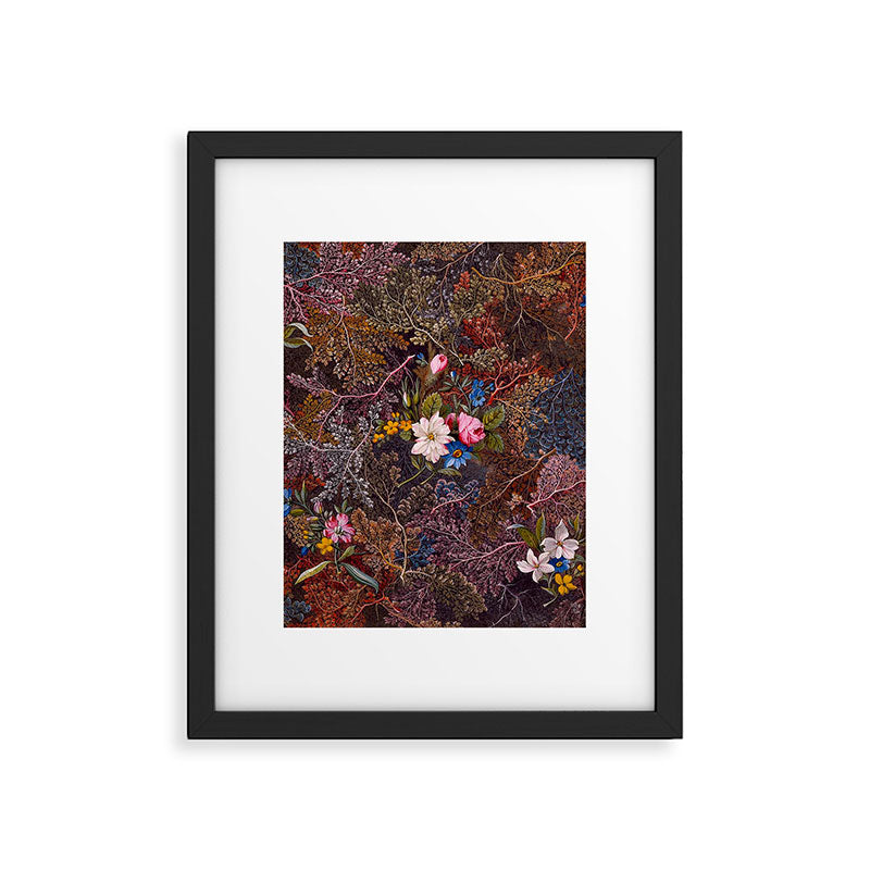 Gothic Floral Antique Textile Design 1788 William Kilburn Framed Art Print Gallery Image 5