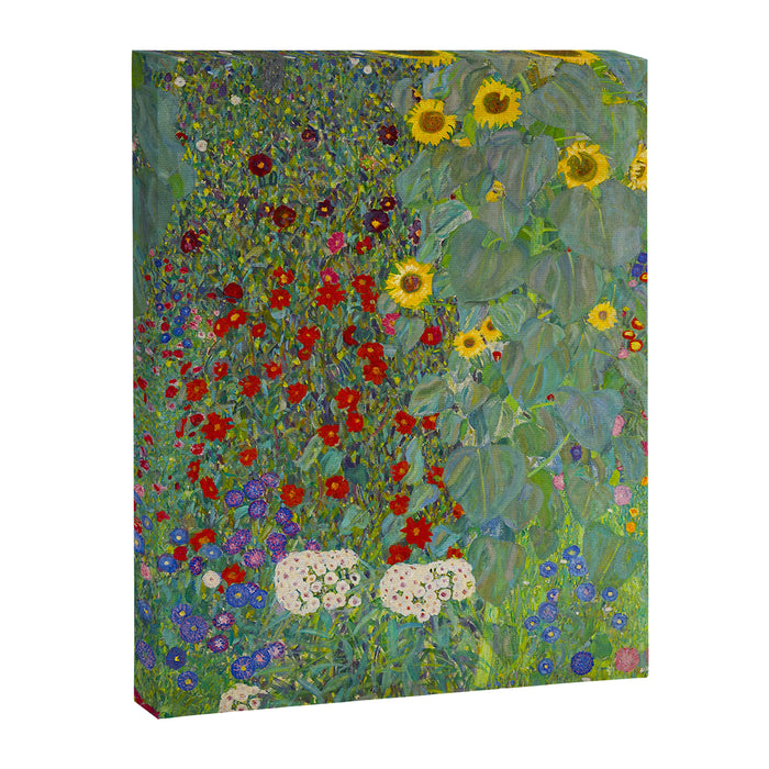 Gustav Klimt Farm Garden With Sunflowers  Canvas Print Gallery Image 1