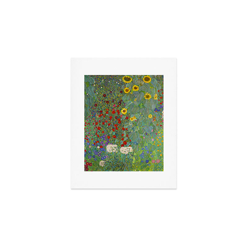 Gustav Klimt Farm Garden With Sunflowers  Art Print Gallery Image 1