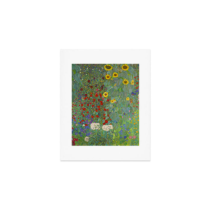 Gustav Klimt Farm Garden With Sunflowers  Art Print Gallery Image 1