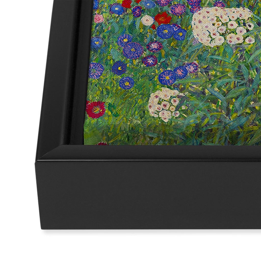 Gustav Klimt Farm Garden With Sunflowers  Framed Canvas Print Gallery Image 3