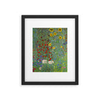 Gustav Klimt Farm Garden With Sunflowers  Framed Art Print Gallery Image 4