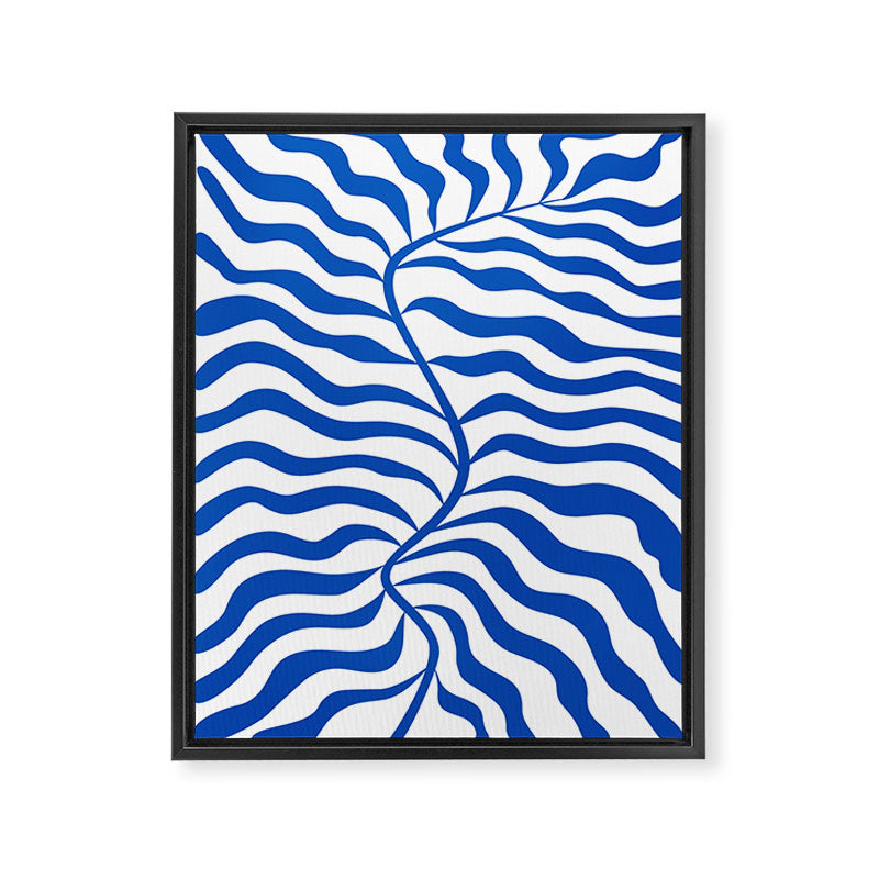 Henri Matisse Abstract Cobalt Leaf Art Framed Canvas Print Gallery Image 6