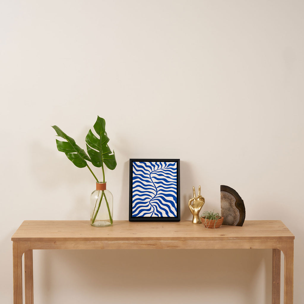 Henri Matisse Abstract Cobalt Leaf Art Framed Canvas Print Gallery Image 4