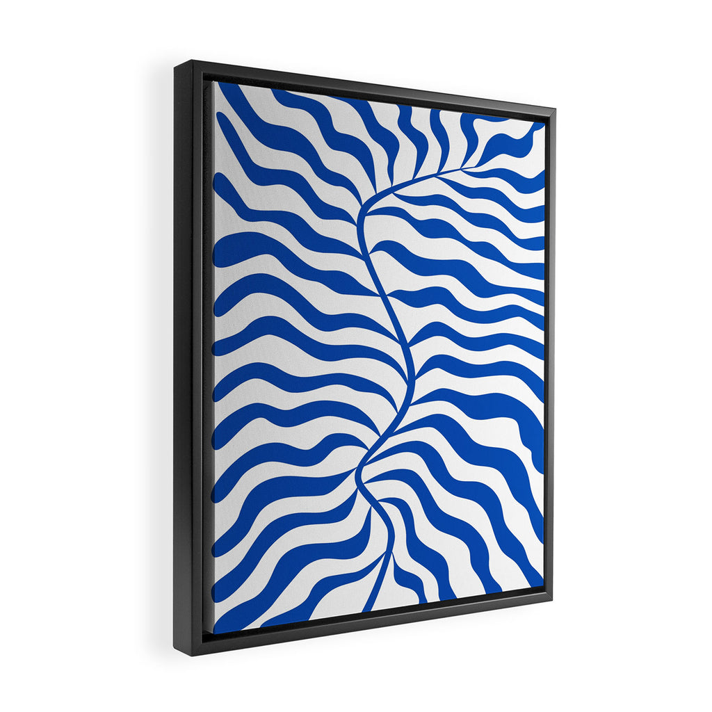 Henri Matisse Abstract Cobalt Leaf Art Framed Canvas Print Gallery Image 2