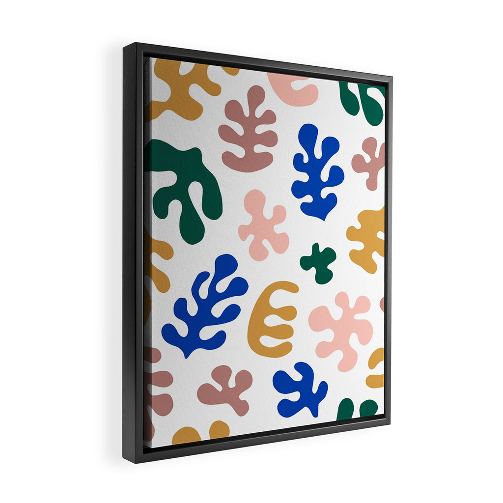 Henri Matisse Abstract Colorful Summer Cut Outs Art Pattern Framed Canvas Print Gallery Image 2