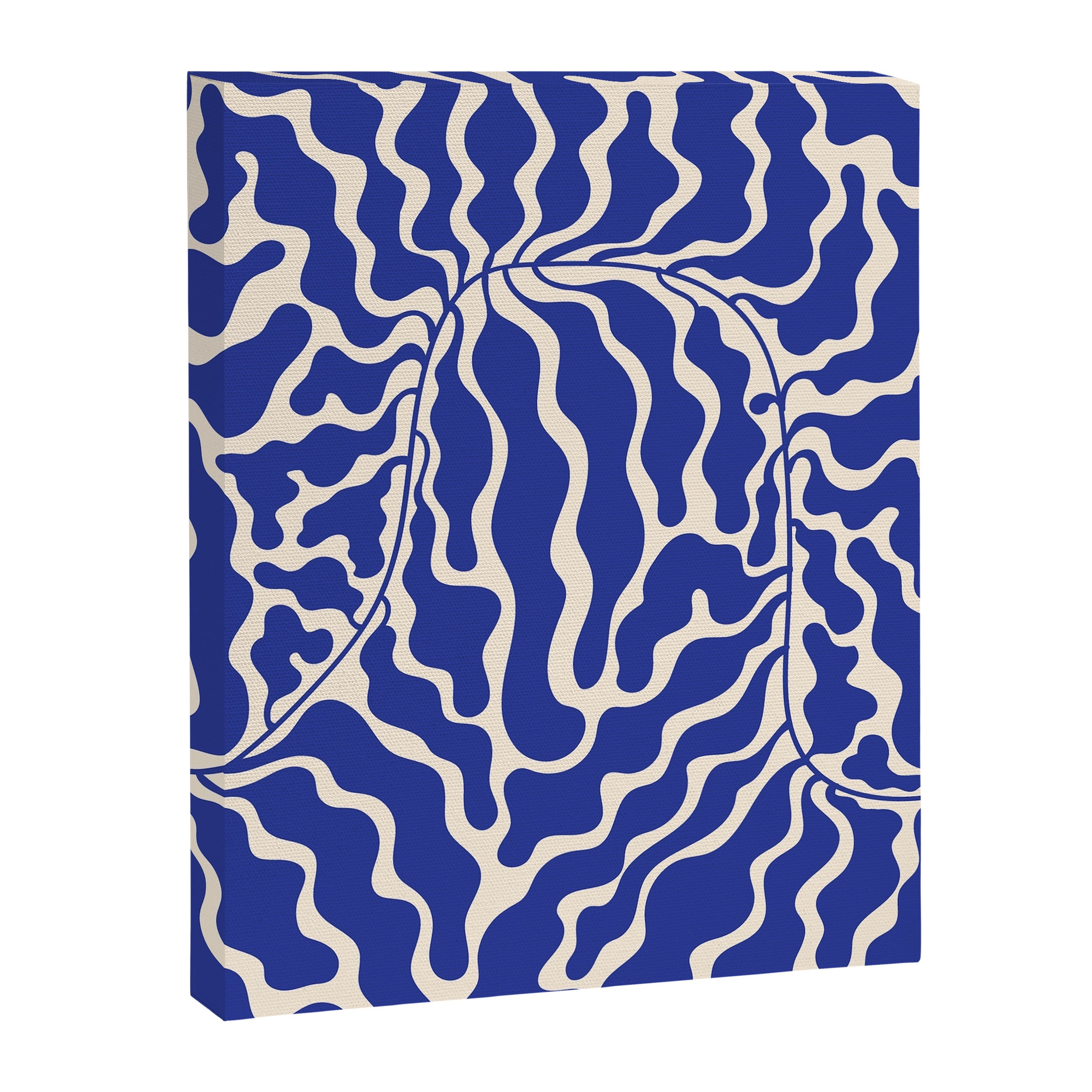 Henri Matisse Abstract Navy. Blue Leaf Art Canvas Print Gallery Image 6