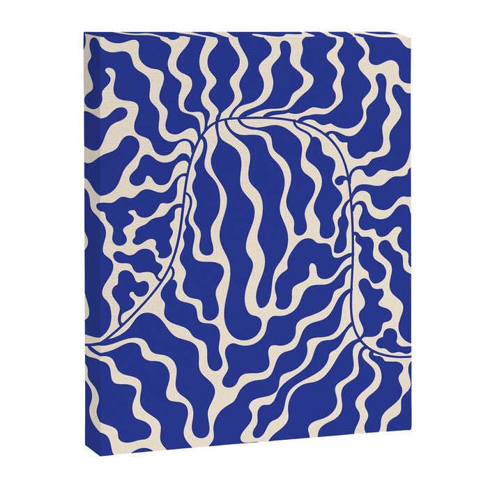 Henri Matisse Abstract Navy. Blue Leaf Art Canvas Print Gallery Image 1