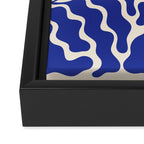 Henri Matisse Abstract Navy. Blue Leaf Art Framed Canvas Print Gallery Image 3