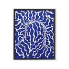 Henri Matisse Abstract Navy. Blue Leaf Art Framed Canvas Print Gallery Image 6