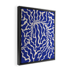 Henri Matisse Abstract Navy. Blue Leaf Art Framed Canvas Print Gallery Image 2