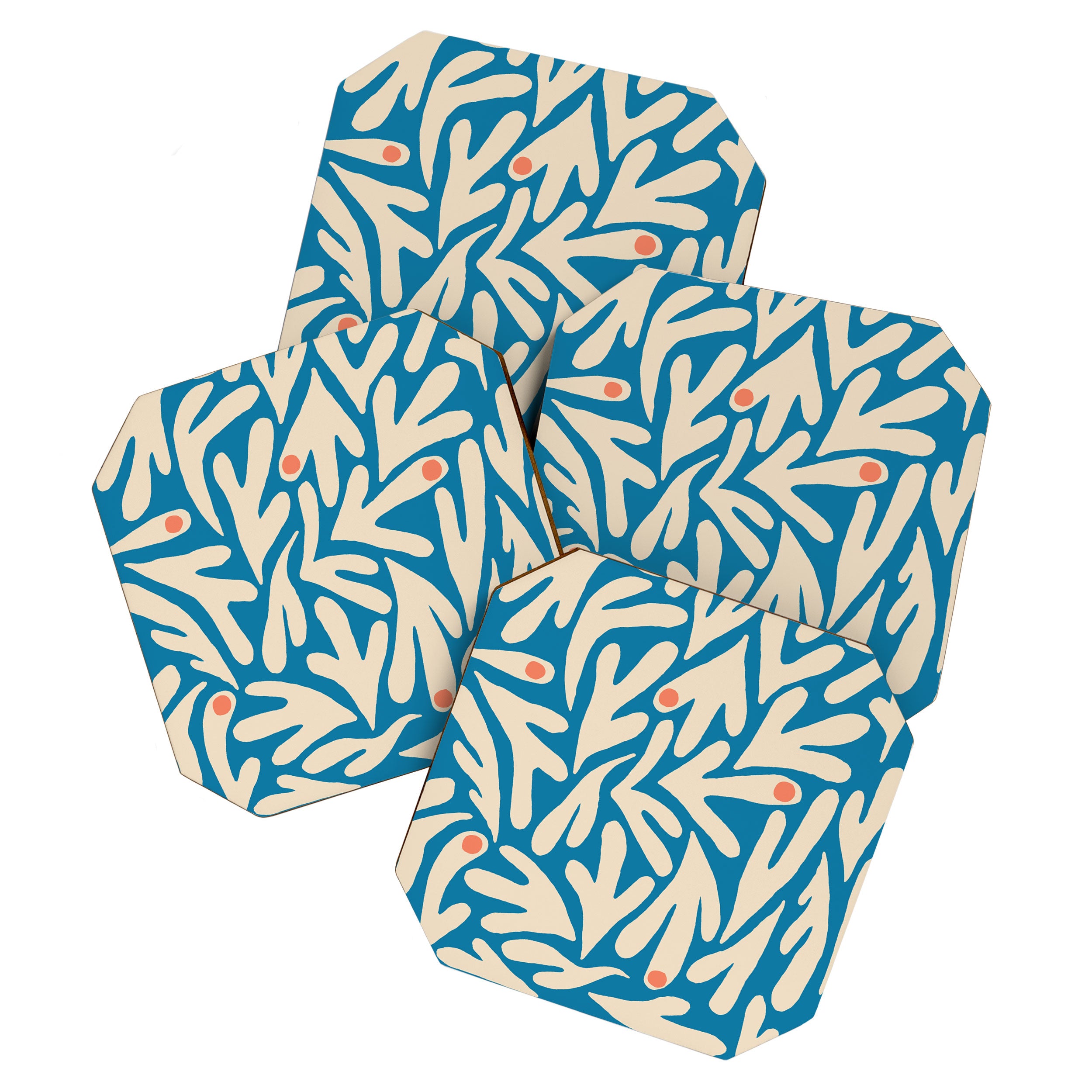 Henri Matisse Abstract Tropical Cut Out Pattern Coaster Gallery Image 1