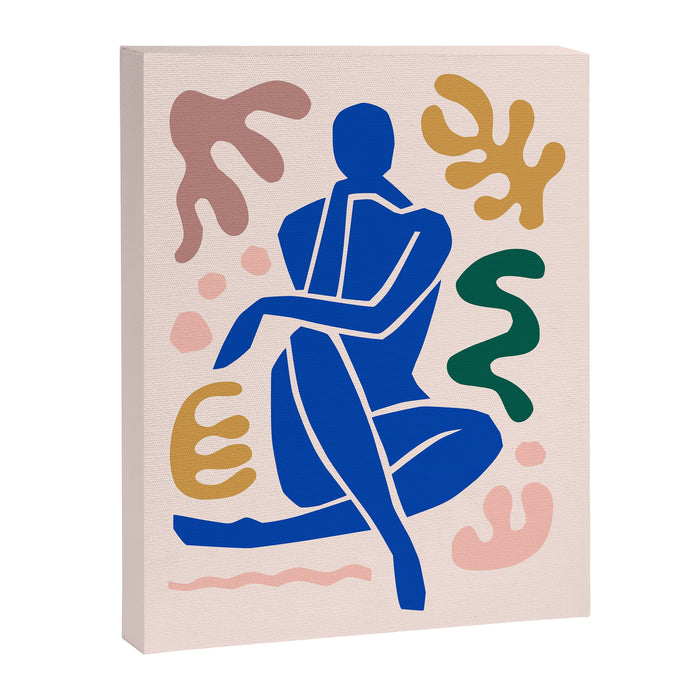 Henri Matisse Art Print 'Blue Nude' - Abstract Female Figure Cut Outs Artwork Canvas Print Gallery Image 1