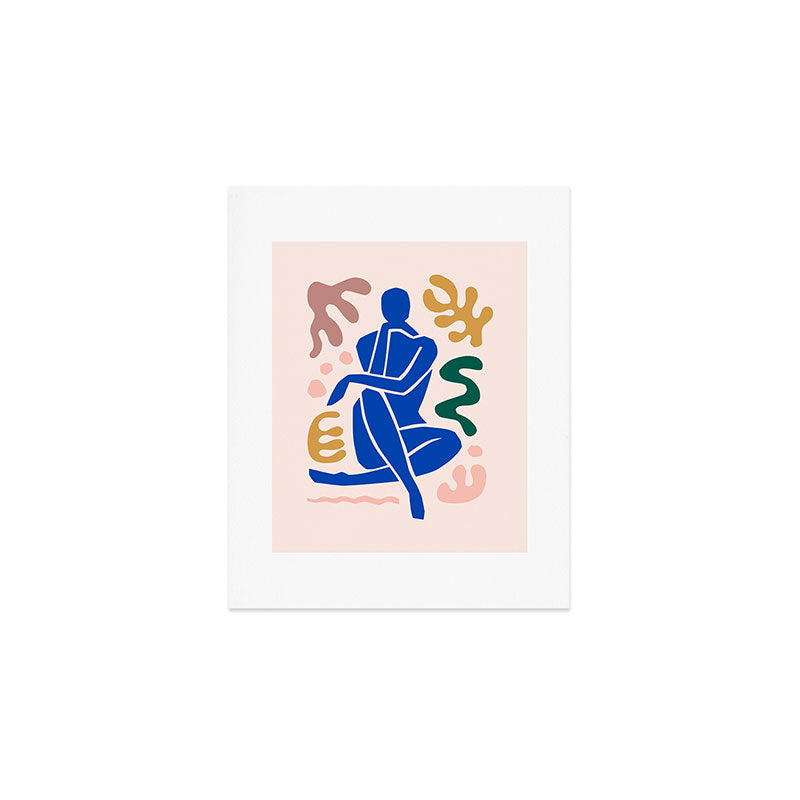 Henri Matisse Art Print 'Blue Nude' - Abstract Female Figure Cut Outs Artwork Art Print Gallery Image 1