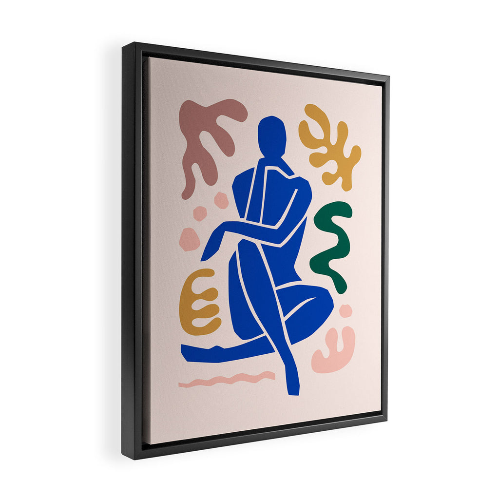 Henri Matisse Art Print 'Blue Nude' - Abstract Female Figure Cut Outs Artwork Framed Canvas Print Gallery Image 2