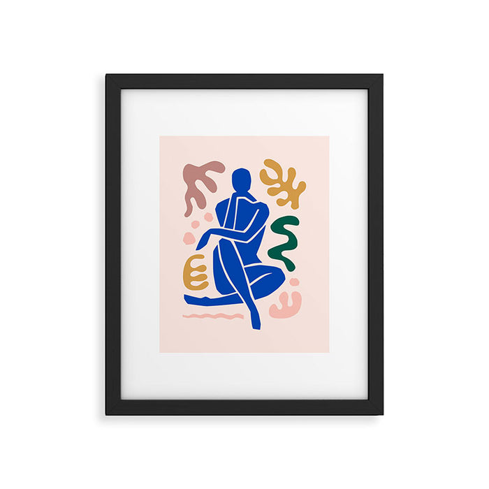 Henri Matisse Art Print 'Blue Nude' - Abstract Female Figure Cut Outs Artwork Framed Art Print Gallery Image 1