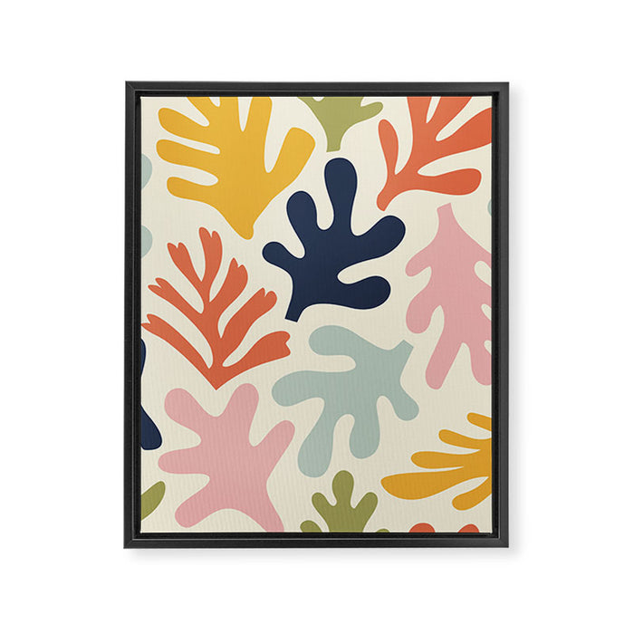 Henri Matisse Colorful Tropical Cut Outs Pattern  Framed Canvas Print Gallery Image 1