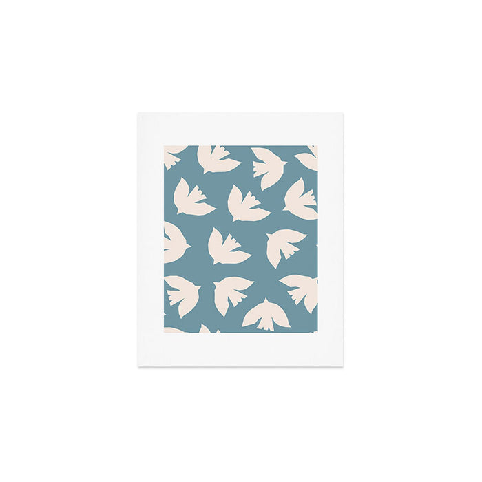 Henri Matisse Inspired Flying Doves Bird Pattern Art Print Gallery Image 1