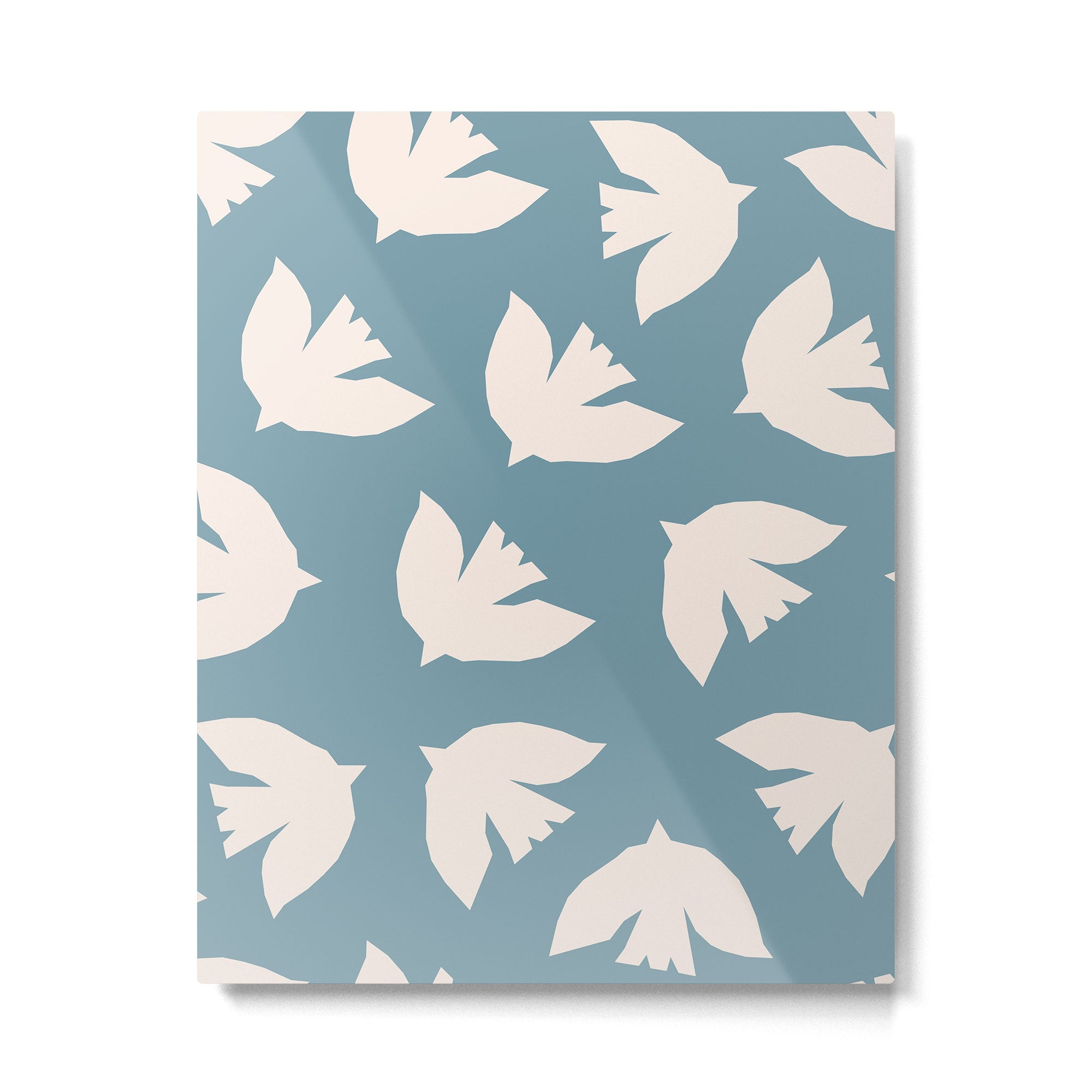 Henri Matisse Inspired Flying Doves Bird Pattern Metal Print Gallery Image 6