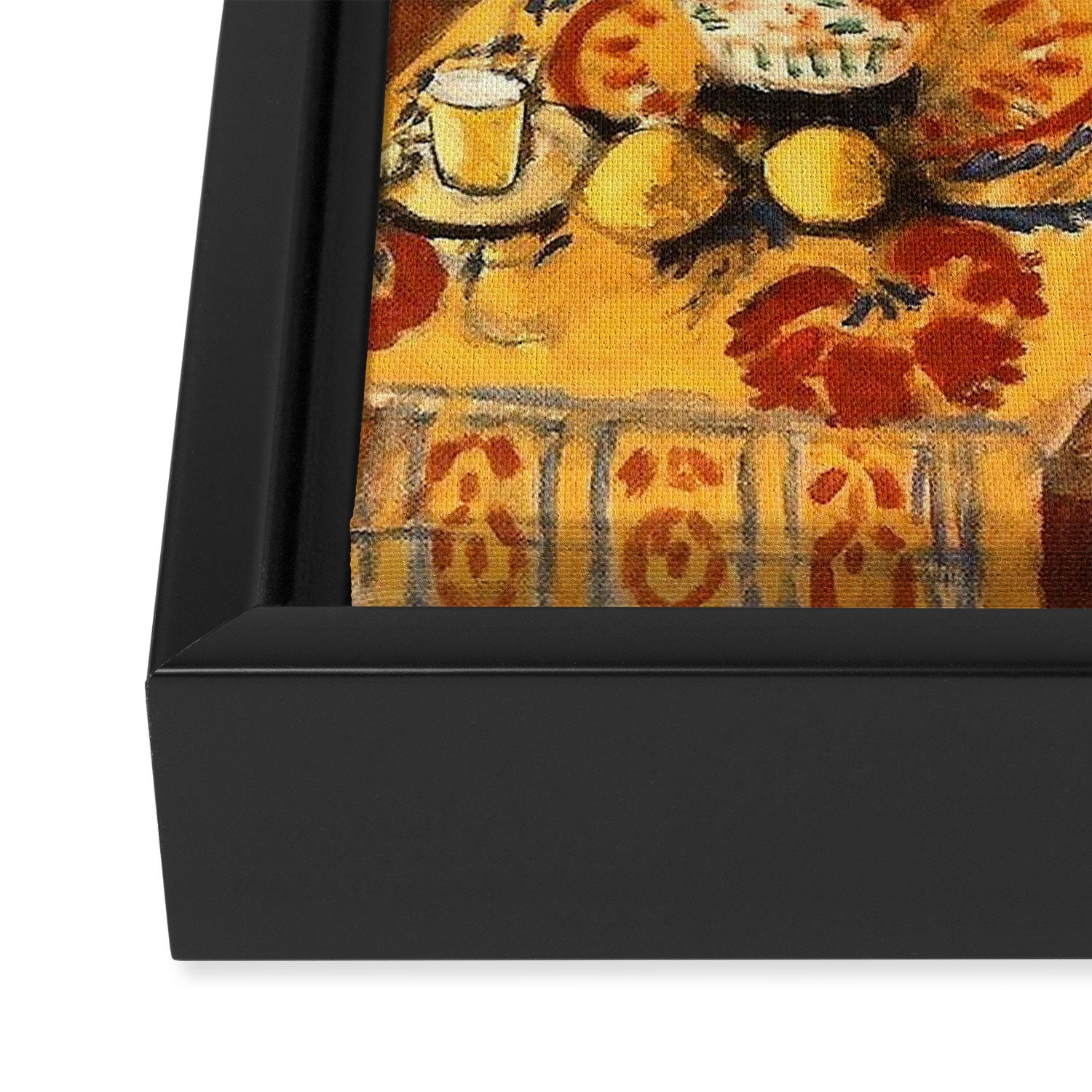 Henri Matisse Interior with Flowers & Parakeets Framed Canvas Print Gallery Image 3