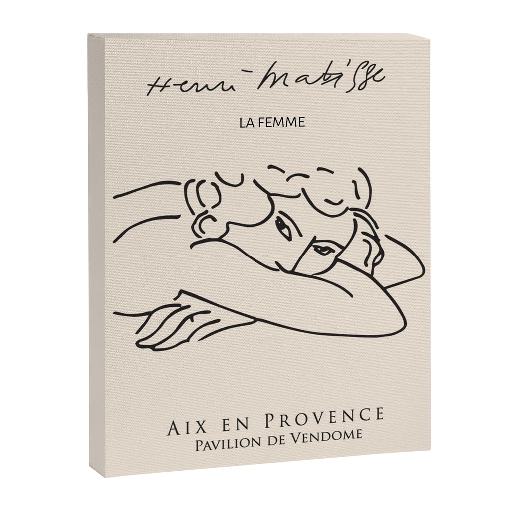 Henri Matisse 'La Femme' Female Nude Figurative Line Art Canvas Print Gallery Image 8