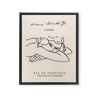Henri Matisse 'La Femme' Female Nude Figurative Line Art Framed Canvas Print Gallery Image 8