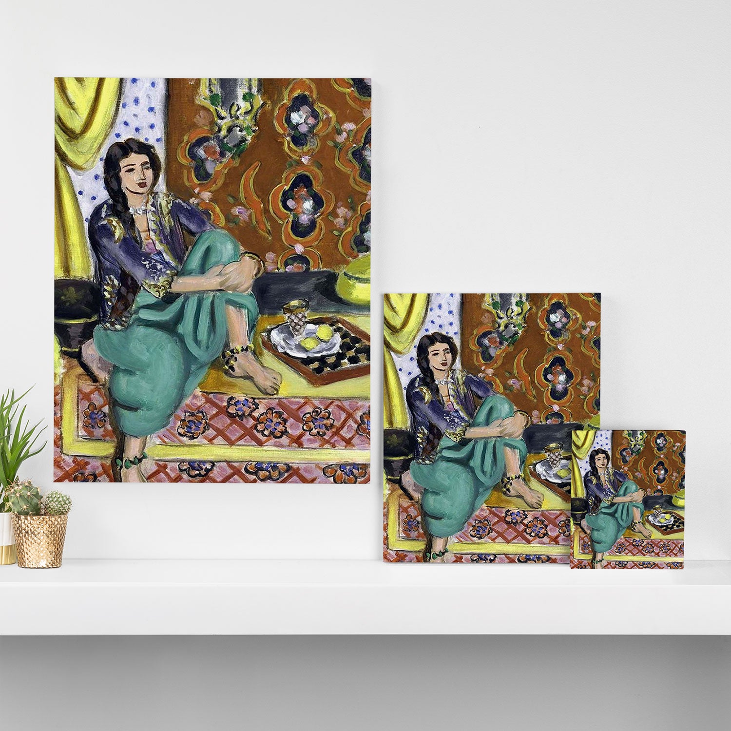 Henri Matisse 'Odalisque' Orientalist Female Figurative Art Canvas Print Gallery Image 3