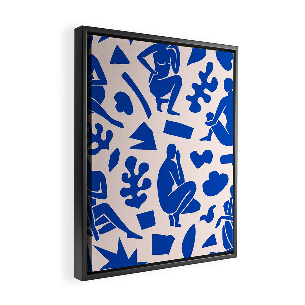 Henri Matisse The Blue Nude Cut Outs Art Pattern Framed Canvas Print Gallery Image 2